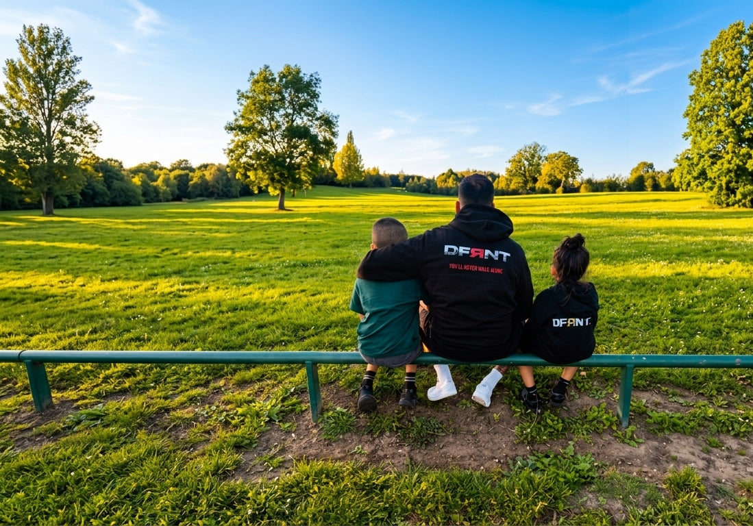 DFRNT streetwear community at sunset