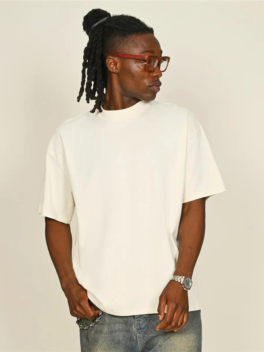 Premium Combed 220 Oversize Fit Extended Neck Tee Adult